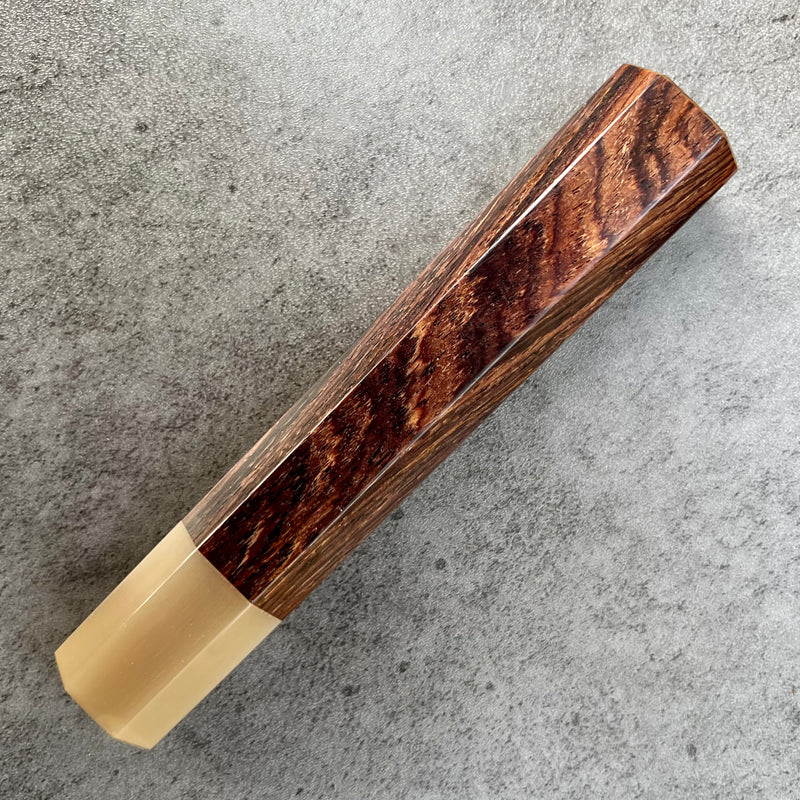 Custom Japanese Knife handle (wa handle)  for 240mm : Cocobolo and  blonde horn