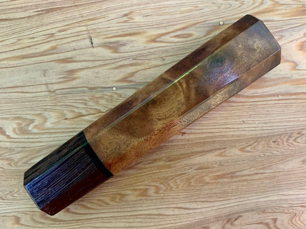 Custom Japanese Knife handle (wa handle) - Camphor Burl