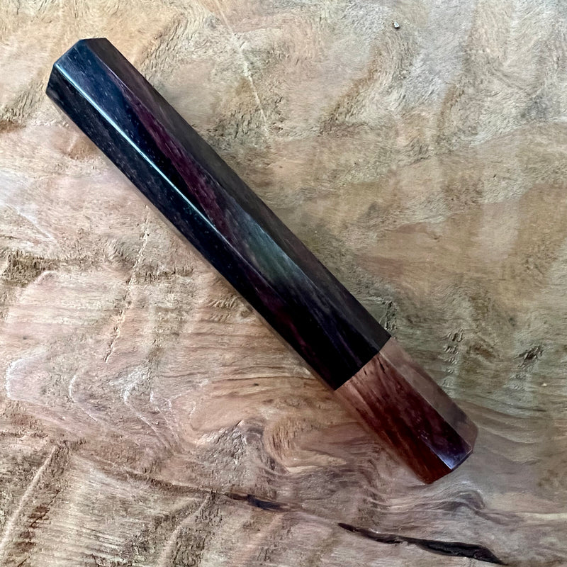 Custom Japanese Knife handle (wa handle)  for 165-210mm  - East Indies rosewood and Honduran Rosewood