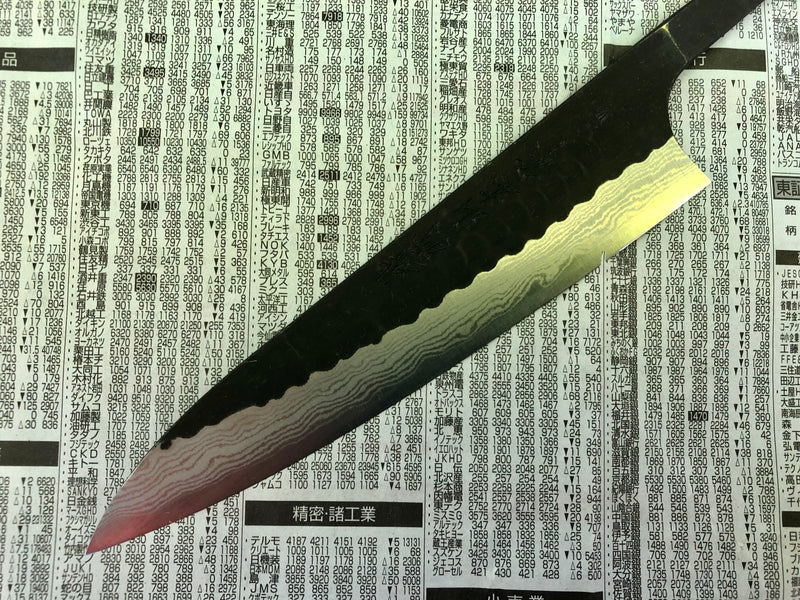 Yamamoto Asai AS KU Damascus Petty  150mm  - Iron clad  : blade only