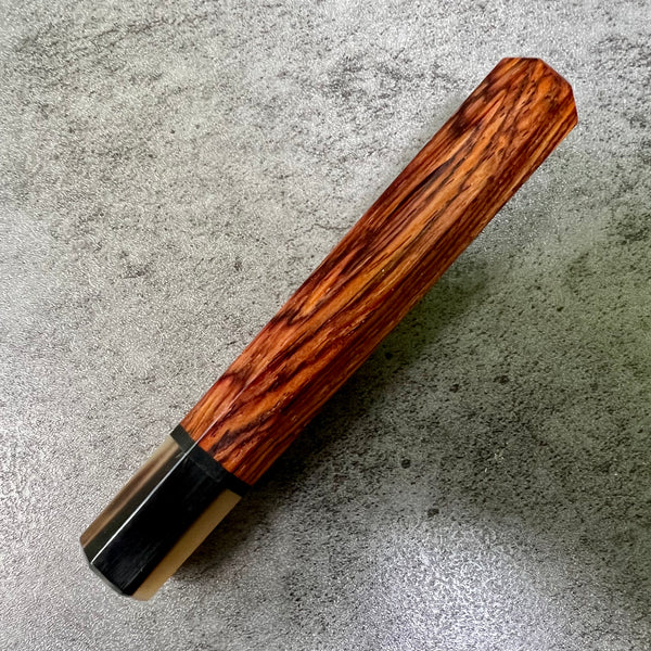 Custom Japanese Knife handle (wa handle)  for 165-210mm  -  Cocobolo and horn