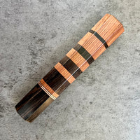 Custom Japanese Knife handle (wa handle)  for 240mm  -  Reverse Fibonacci with rosewood