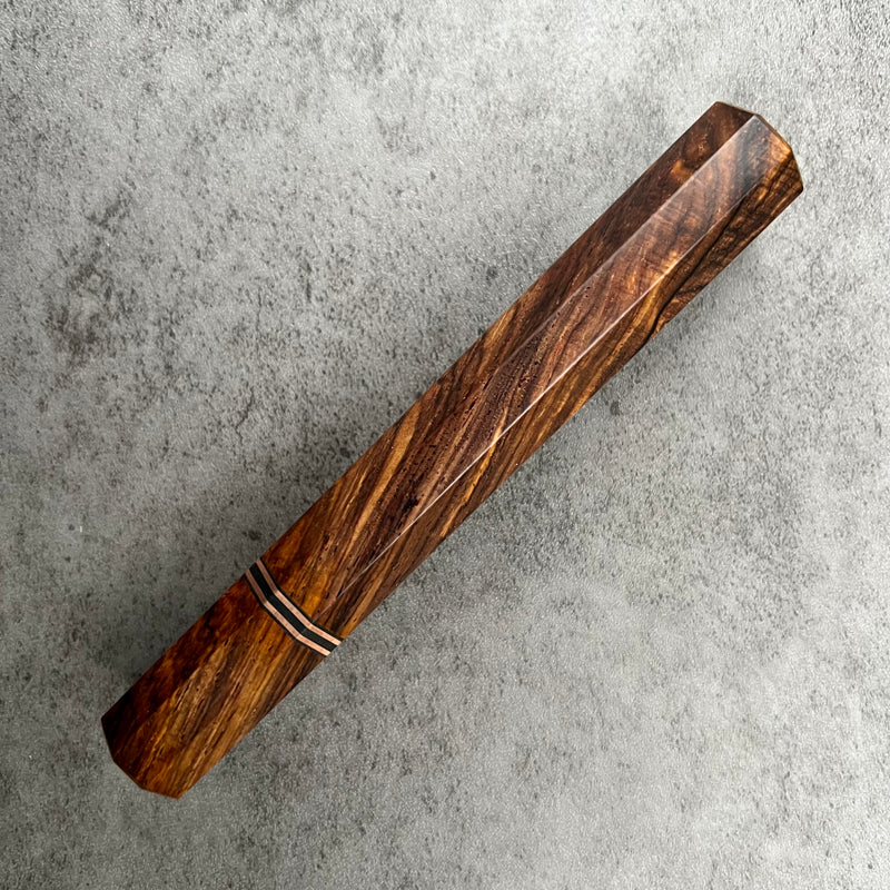 Custom Japanese Knife handle (wa handle)  for 240mm  -  Figured cocobolo