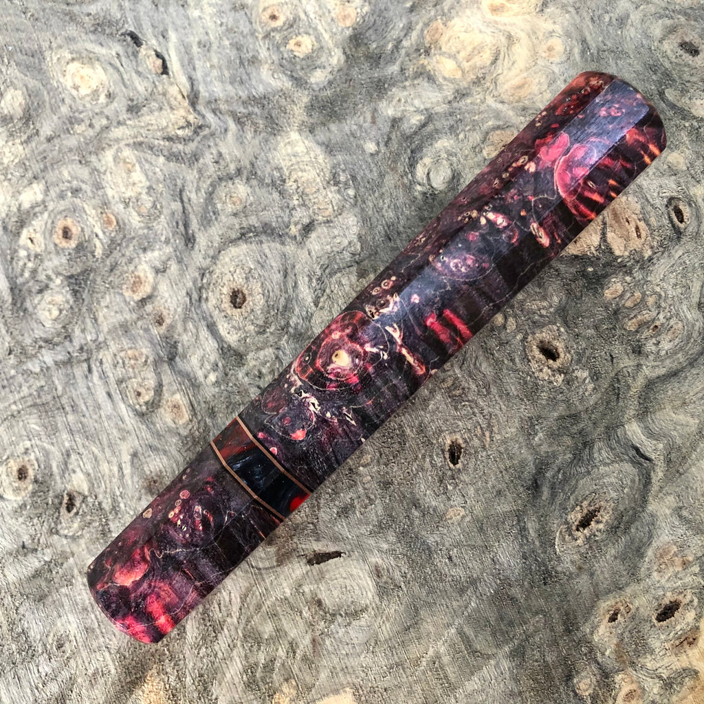 Japanese Box Handle Custom Japanese Knife handle (wa handle) - Cosmic box elder – Sugi Cutlery
