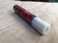 Custom Japanese Knife handle (wa handle) - Dyed Box Elder