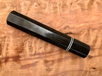 Custom Japanese Knife Handle (Wa Handle) - Gabon ebony and horn