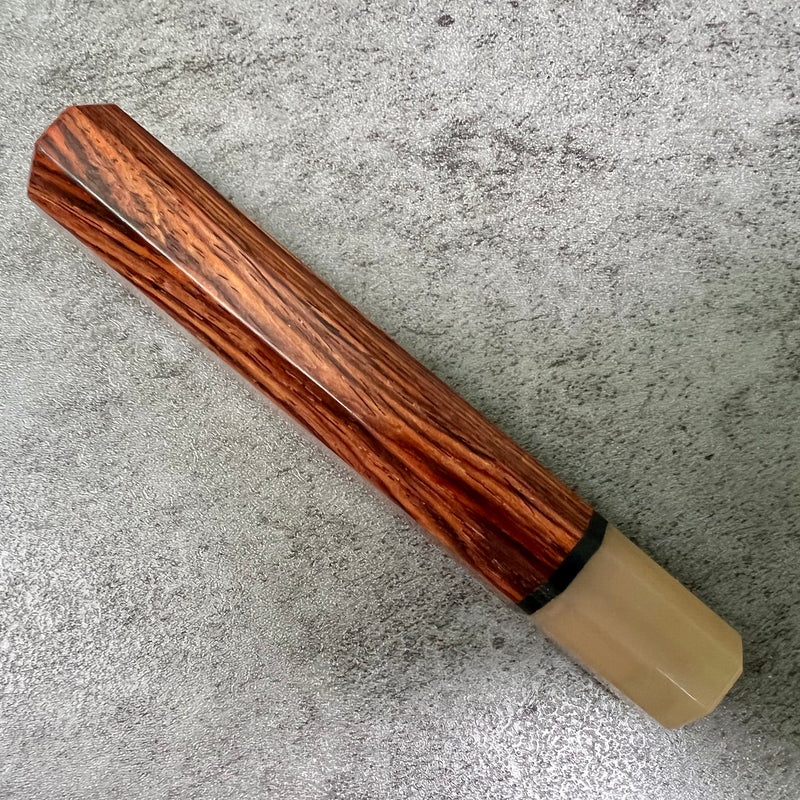 Custom Japanese Knife handle (wa handle)  for 165-210mm  -  Cocobolo and horn