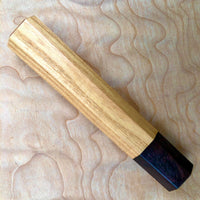 Custom Japanese Knife handle (wa handle)  for 240mm - American chestnut and African Blackwood