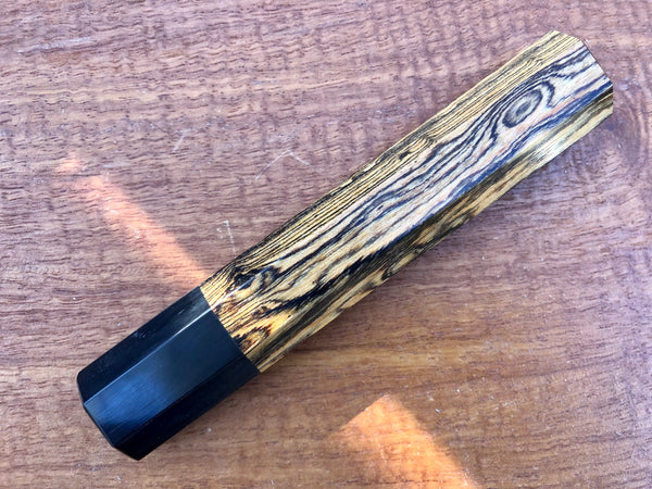 Custom Japanese Knife handle (wa handle)  for 240mm - Bocote and horn