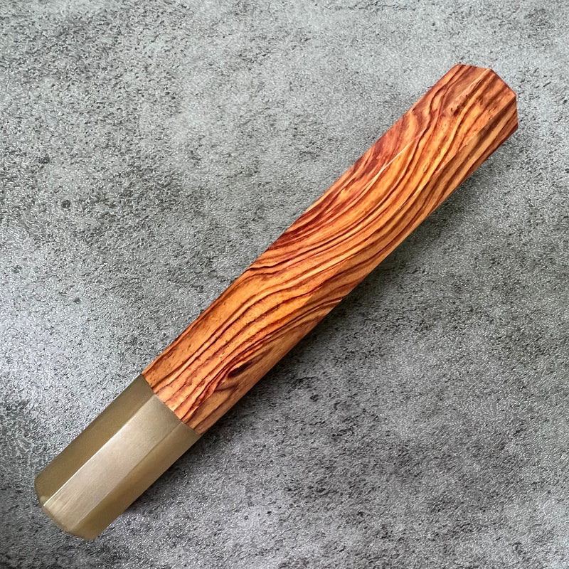 Custom Japanese Knife handle (wa handle)  for 165-210mm  -  Siamese rosewood and horn