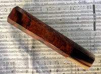 Custom Japanese Knife handle (wa handle) for 240 - Ironwood burl and horn
