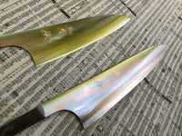 Yu Kurosaki Houou Rainbow Colored Damascus VG10 Petty 120mm - Blade Only