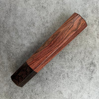Custom Japanese Knife handle (wa handle)  for 165-210mm: Honduran Rosewood and African Blackwood