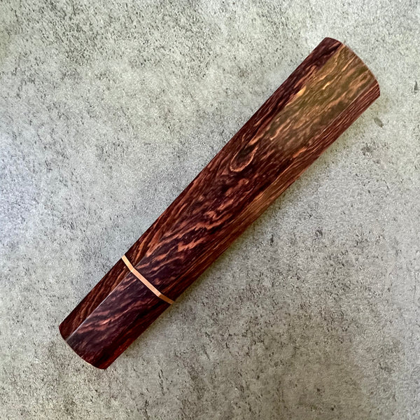 Custom Japanese Knife handle (wa handle)  for 240mm - Kingwood and copper