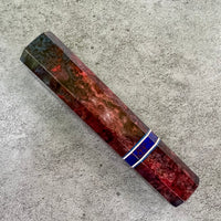 Custom Japanese Knife handle (wa handle)  for 165-210 mm  -   Double dyed Karelian birch : Ukrainian craftsman