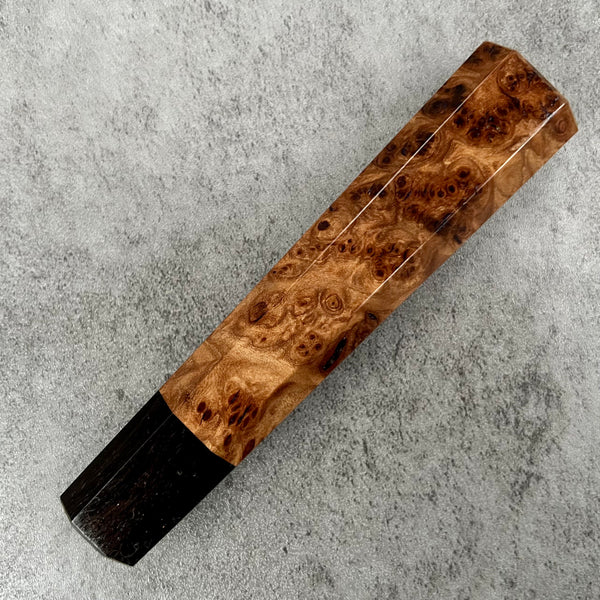 Custom Japanese Knife handle (wa handle)  for 240mm : Japanese Elm Burl