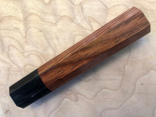 Custom Japanese Knife handle (wa handle) for 165-210 - Honduran Rosewood and Buffalo horn