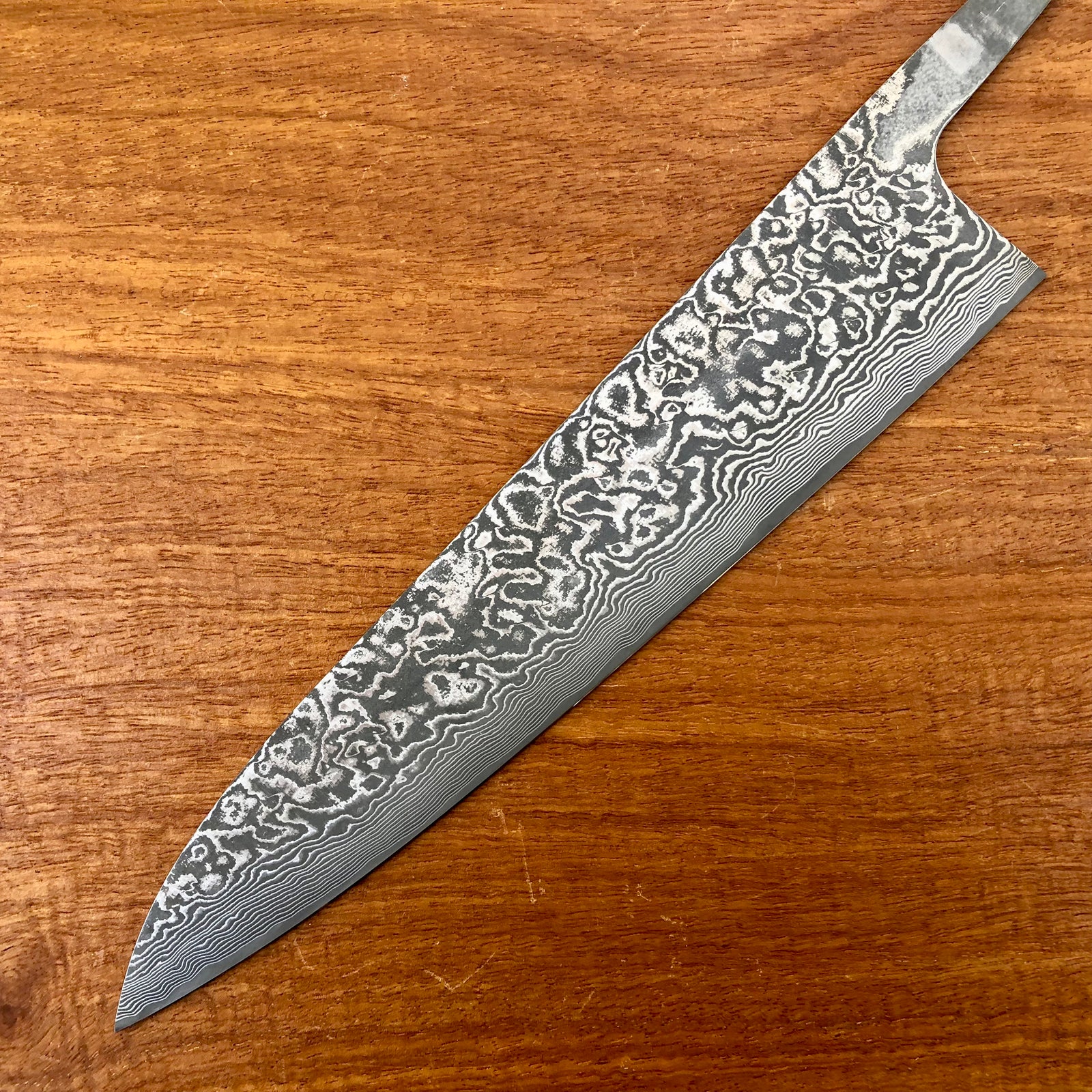 Takeshi Saji R2/SG2 Damascus 240 Gyuto - blade only – Sugi Cutlery