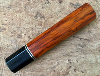 Custom Japanese Knife handle (wa handle) for 240-270mm - Siamese Rosewood and horn
