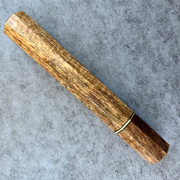 Custom Japanese Knife handle (wa handle)  for 240mm  -  Mango (subtle curl) and Tasmanian Blackwood