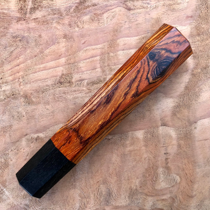Custom Japanese Knife handle (wa handle)  for 165-210mm  - Cocobolo and ebony