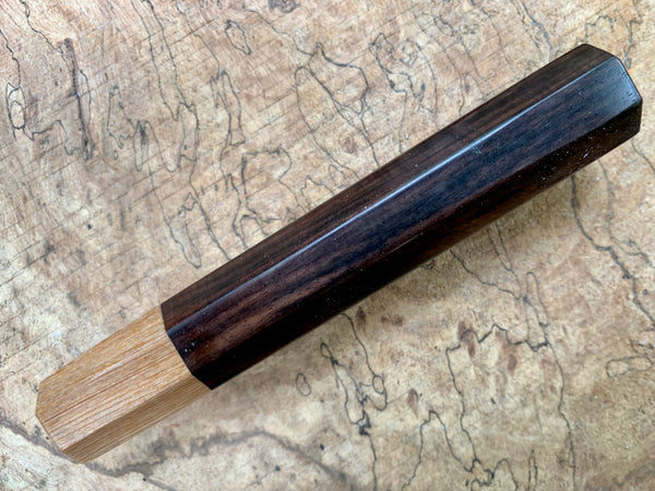 Custom Japanese Knife handle (wa handle) - rosewood and cypress