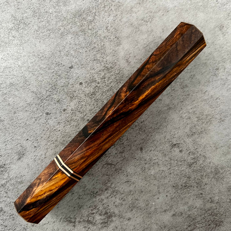 Custom Japanese Knife handle (wa handle)  for 240mm  -  Figured cocobolo