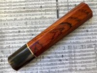 Custom Japanese Knife handle (wa handle) for 210mm - Cocobolo and marbled horn