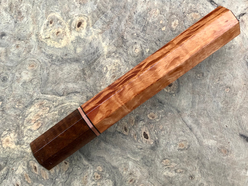 Custom Japanese Knife handle (wa handle) for 165-210mm : Australian buloke and ringed gidgee