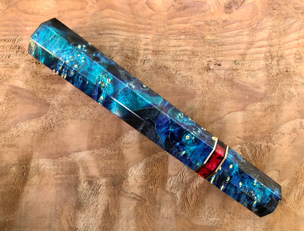 Custom Japanese Knife handle (wa handle)  for 240mm - Box Elder Burl