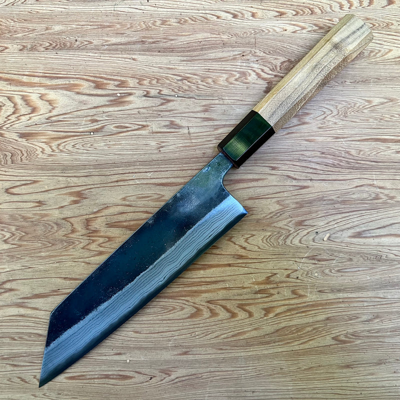 Hatsukokoro Kumokage B2 Bunka 180mm - Teak and horn