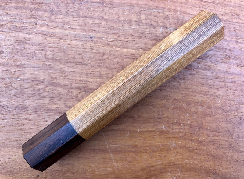 Custom Japanese Knife handle (wa handle) for 165-210 -  Sinker cypress and Honduran Rosewood