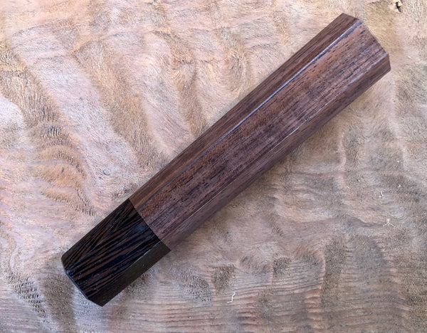 Custom Japanese Knife handle (wa handle)  for 165-210mm  - Walnut and Wenge