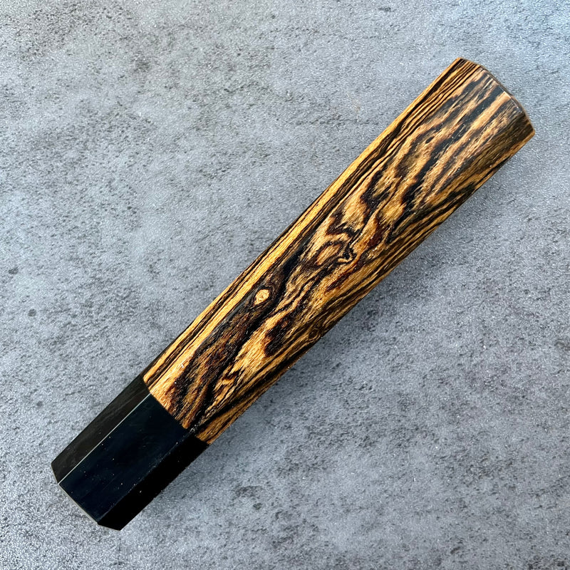 Custom Japanese Knife handle (wa handle)  for 240mm  -  Bocote and horn