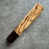 Custom Japanese Knife handle (wa handle)  for petty knives: Zebrawood and Wenge