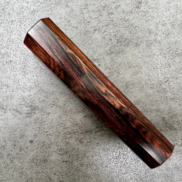 Custom Japanese Knife handle (wa handle)  for 165-210mm  -  Dark Cocobolo