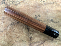 Custom Japanese Knife handle (wa handle) for 165-210 -  Bolivian Rosewood and Buffalo horn