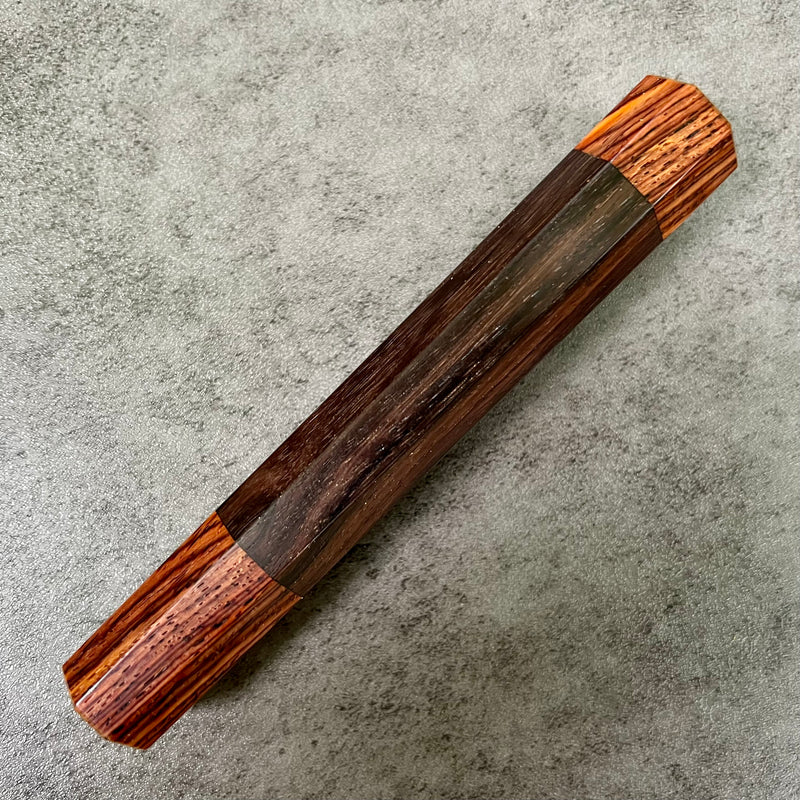 Custom Japanese Knife handle (wa handle)  for 165-210mm  -  East India Rosewood and Cocobolo