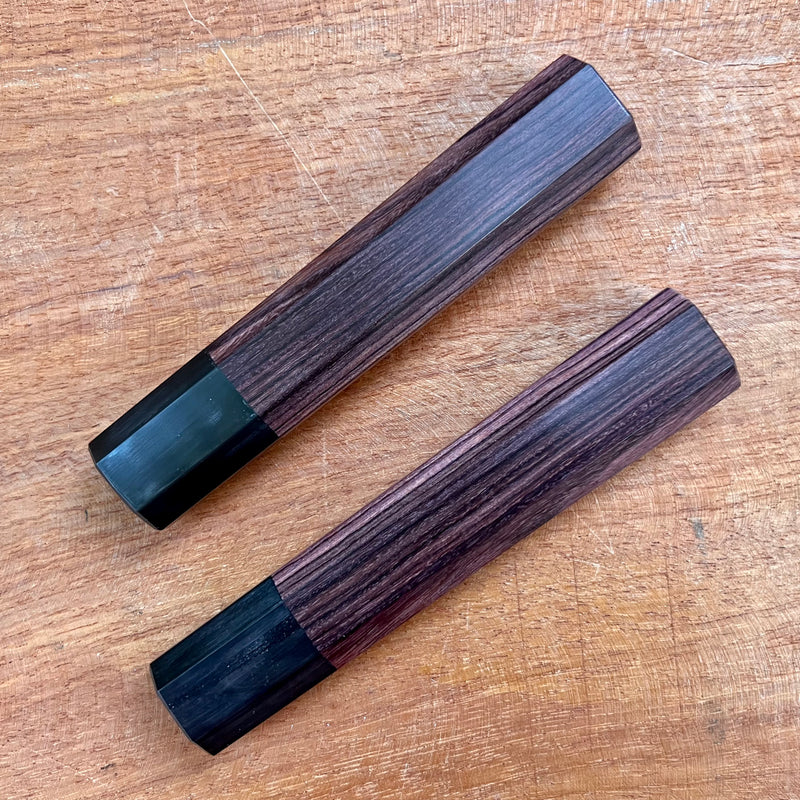 Custom Japanese Knife handle (wa handle)  for 165-240mm  -  Kingwood and horn