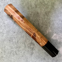 Custom Japanese Knife handle (wa handle)  for 240mm - Curly Sequoia and horn