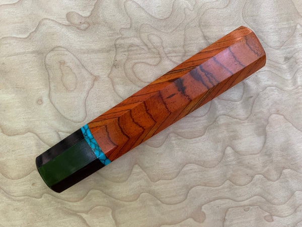 Custom Japanese Knife handle (wa handle) - Cocobolo Rosewood