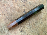 Custom Japanese Knife handle (wa handle) - Ziricote and curly redwood