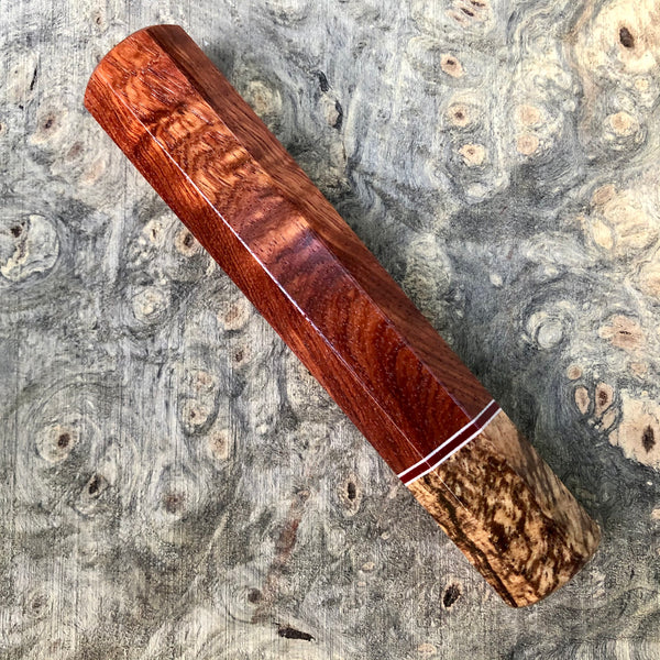 Custom Japanese Knife handle (wa handle) - Siamese Rosewood