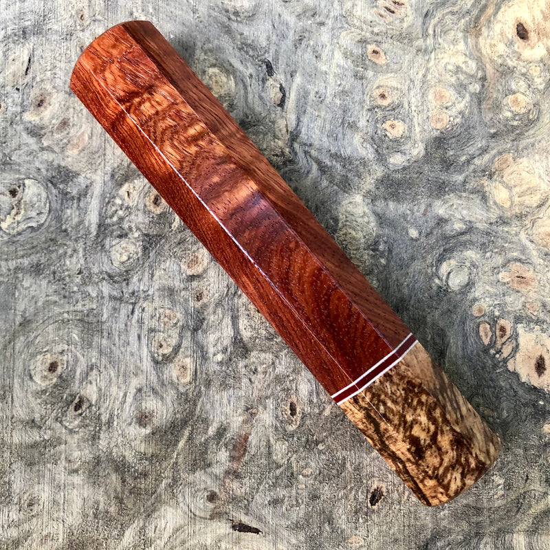 Custom Japanese Knife handle (wa handle) - Siamese Rosewood