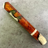 Custom Japanese Knife handle (wa handle)  for 240mm -  Bloodwood burl hybrid