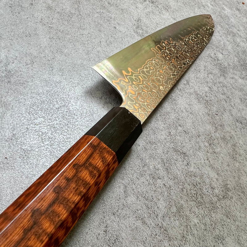 Nigara Hamono Rainbow Damascus  B2 Gyuto 240 mm - Snakewood and horn