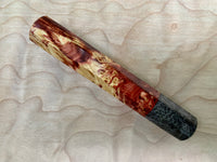 Custom Japanese Knife handle (wa handle) - Petty : dyed yellow cedar