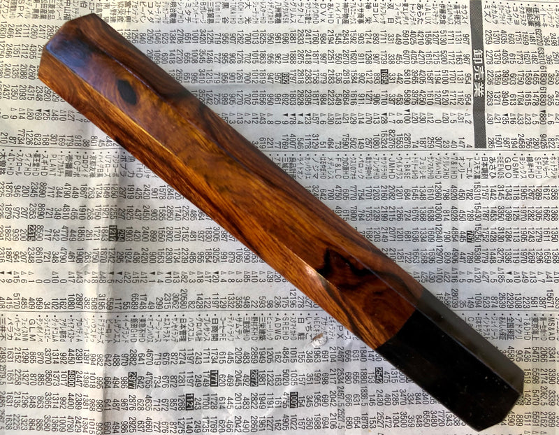 Custom Japanese Knife handle (wa handle) for 165-210mm - Figured Ironwood