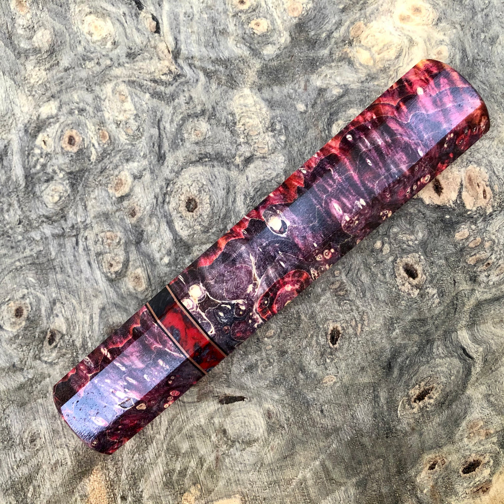 Japanese Box Handle Custom Japanese Knife handle (wa handle) - Cosmic box elder – Sugi Cutlery