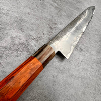 Custom Hunter Valley Blade hand rubbed San Mai 1095 Sujihiki 250mm - Siamese rosewood and horn
